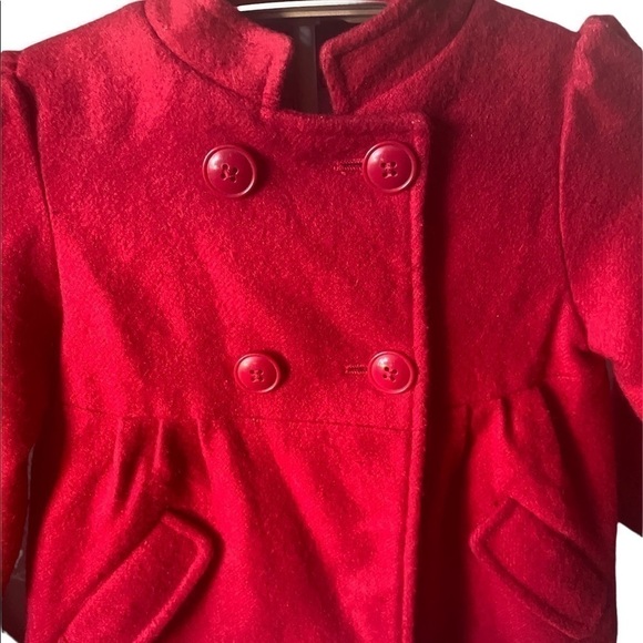 CIRCO-GIRLS RED PEA COAT-3T - Picture 3 of 6